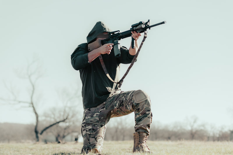 Load image into Gallery viewer, Olive Drab Green Hooded Combat Shirt
