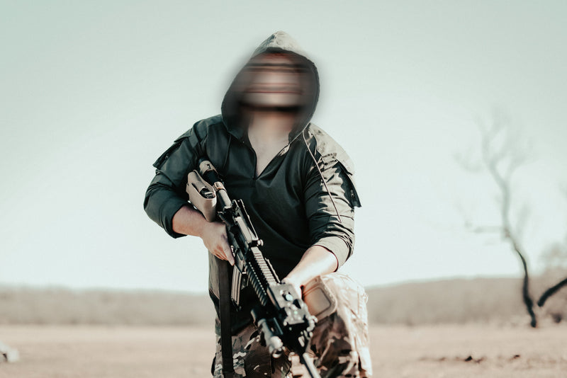 Load image into Gallery viewer, Olive Drab Green Hooded Combat Shirt

