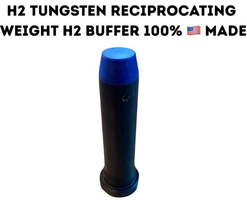 Load image into Gallery viewer, Trigger Supply H2 Tungsten Buffer | True Tungsten Weights | Blue Top | USA Made
