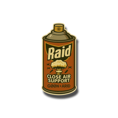 RAID CAN STICKER