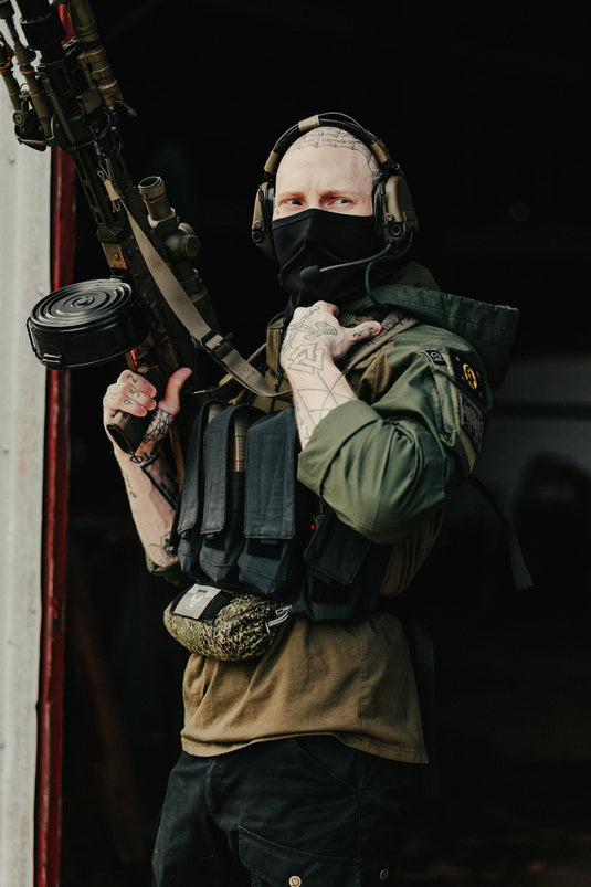 Olive Drab Green Hooded Combat Shirt