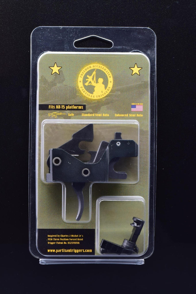 Load image into Gallery viewer, Partisan Forced-Reset Drop-In Cassette Trigger (Black)  FRT – AR-15 Platform (USA-Made)
