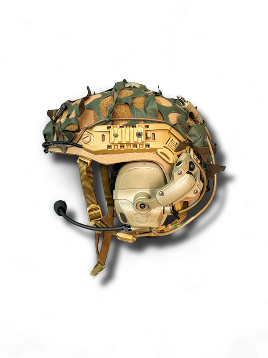 digital camo football helmet Arid MFG HALO Helmet Scrim Desert Tan HALO-TAN